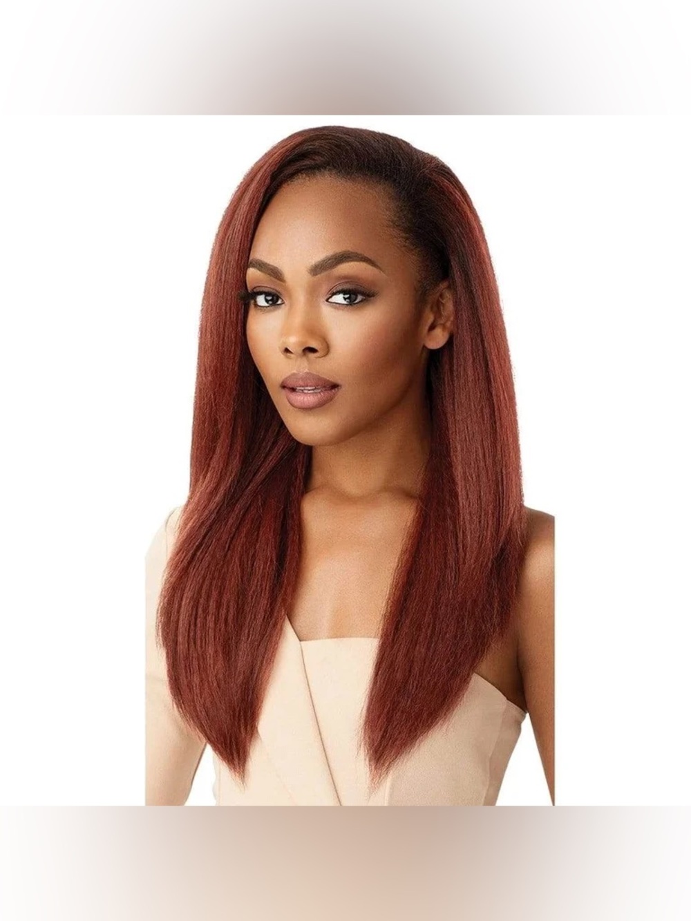 NWT - Outre Quick Weave “Neesha” H302 Half Wig - DR2/HAZELNUT